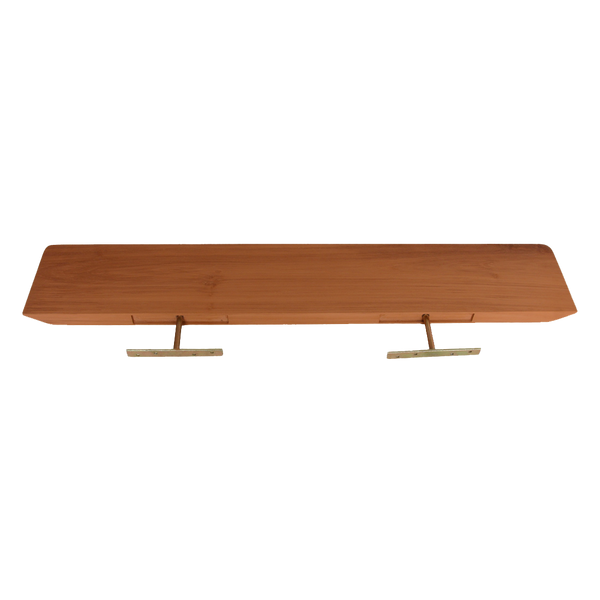 Craftsman teakhouten wandplank - 90 cm