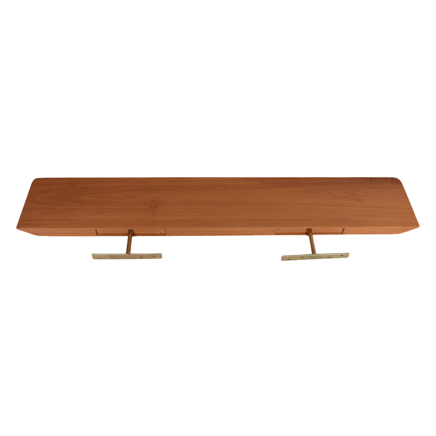 Craftsman teakhouten wandplank - 90 cm