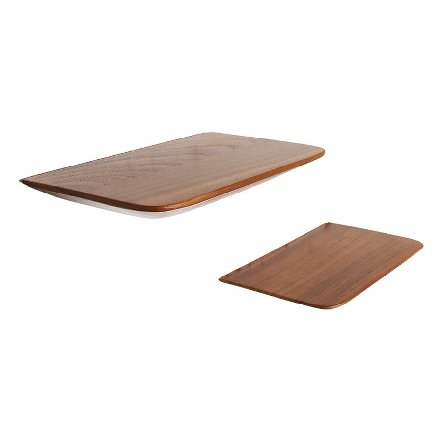 Craftsman teakhouten wandplank - set/2 25 cm