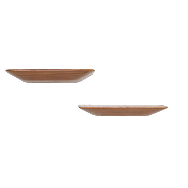 Craftsman teakhouten wandplank - set/2 25 cm