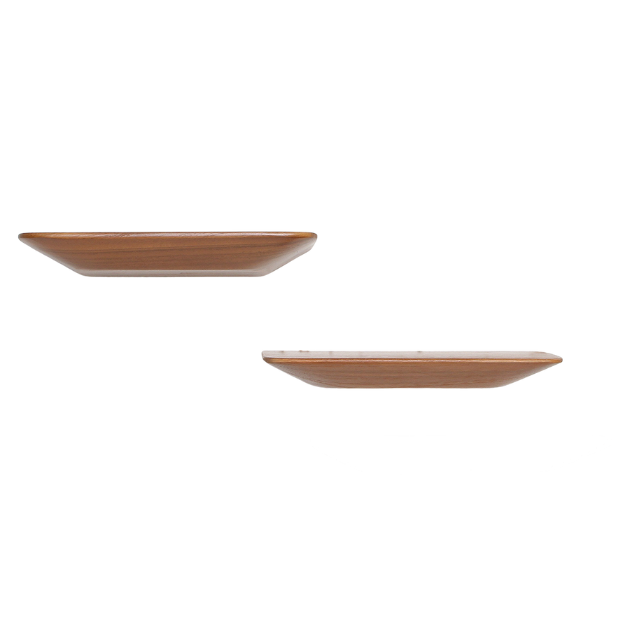 Craftsman teakhouten wandplank - set/2 25 cm