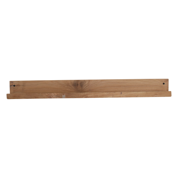 Elements teakhouten wandplank - 75x8x8 cm