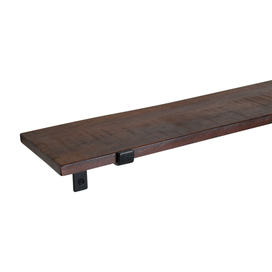 Factory wandplank bruin - fsc-gerecycled hout - 80 cm