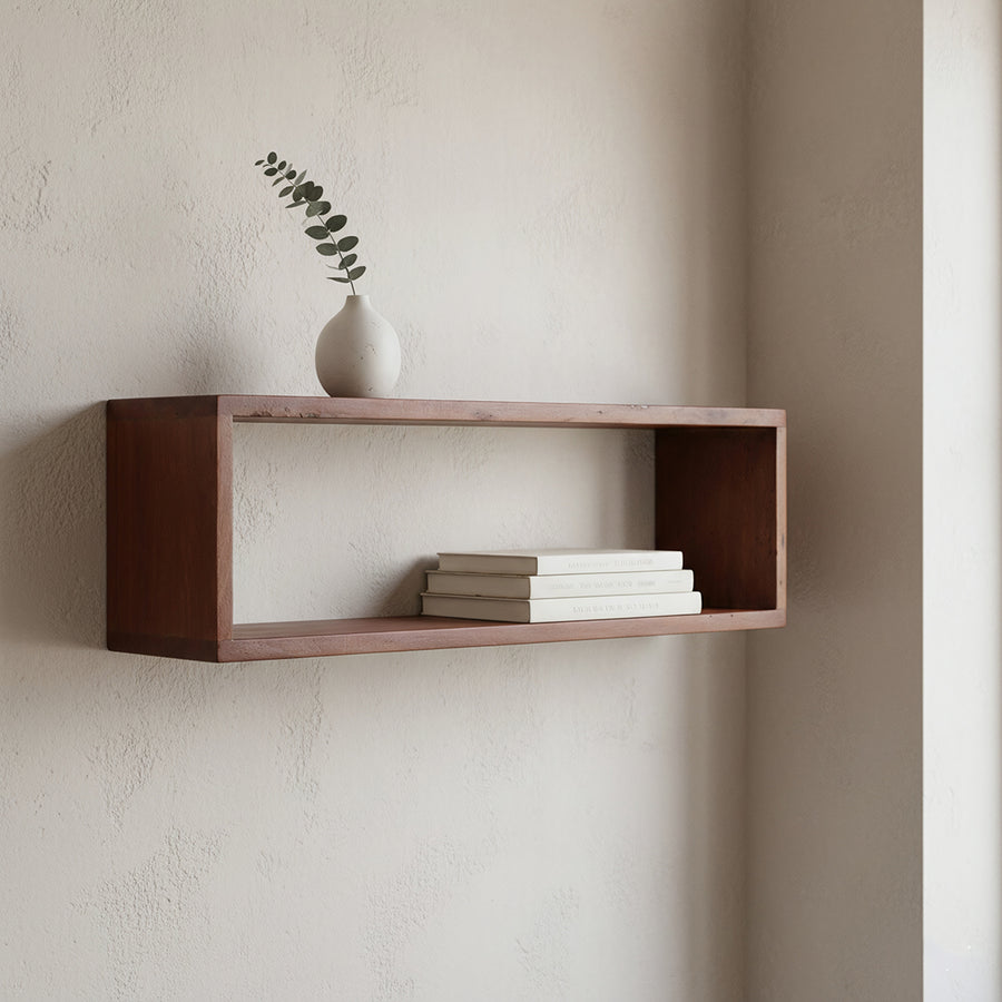 Factory wandplank box - fsc-gerecycled hout - 70x15x22 cm