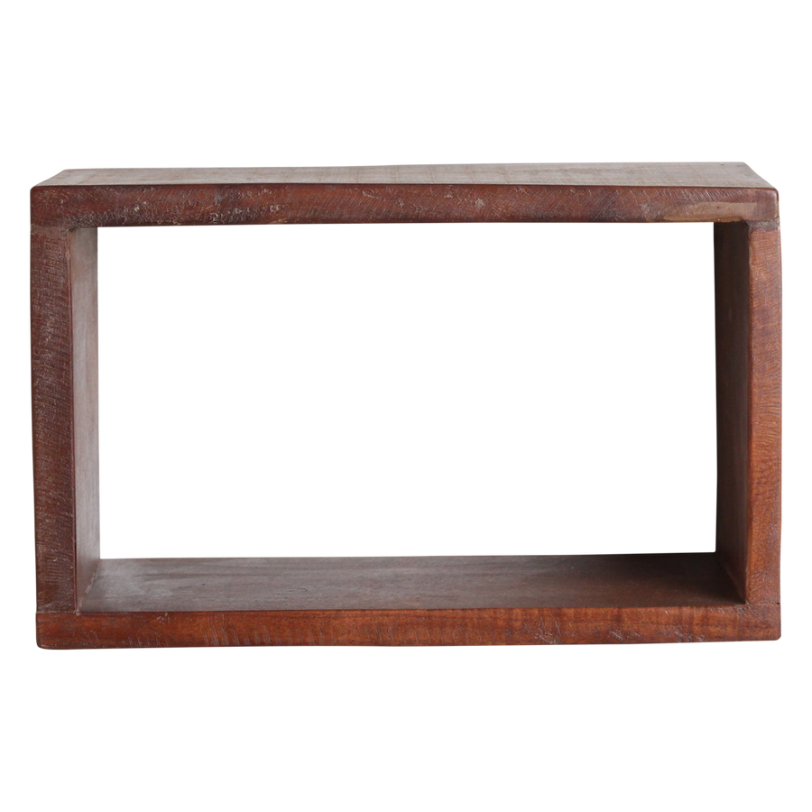 Factory open wandplank rechthoek - fsc gerecycled - 70x15x22 cm