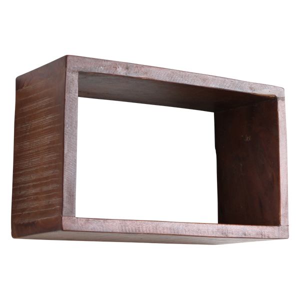 Factory open wandplank rechthoek - fsc gerecycled - 70x15x22 cm