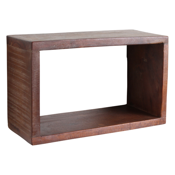 Factory open wandplank rechthoek - fsc gerecycled - 70x15x22 cm