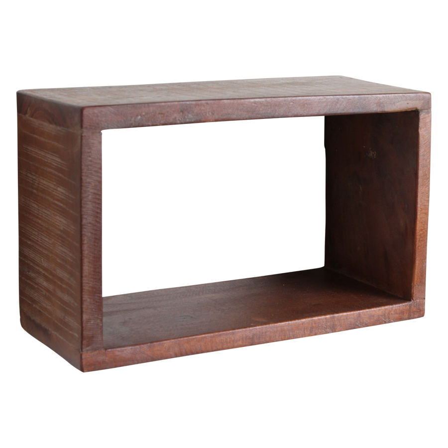 Factory open wandplank rechthoek - fsc gerecycled - 70x15x22 cm