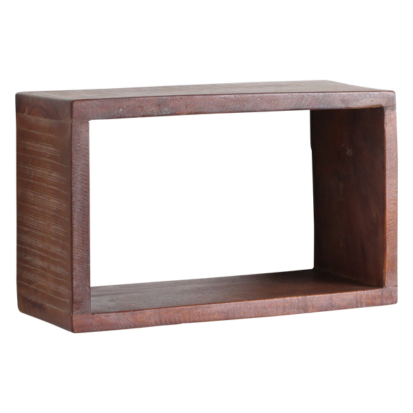 Factory open wandplank rechthoek - fsc gerecycled - 70x15x22 cm