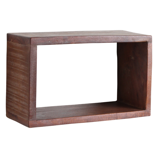 Factory open wandplank rechthoek - fsc gerecycled - 70x15x22 cm