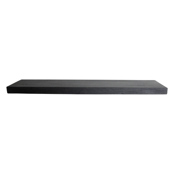 Factory wandplank zwart - fsc-gerecycled hout - 75x8x8 cm