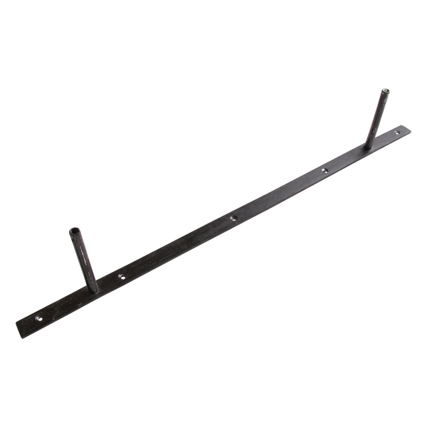 Zwart zwevende wandplank - fsc-gerecycled hout - 80x18x3,8 cm