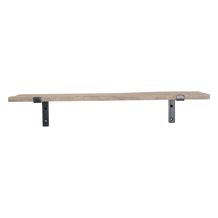 Mangohouten wandplank - 80 cm