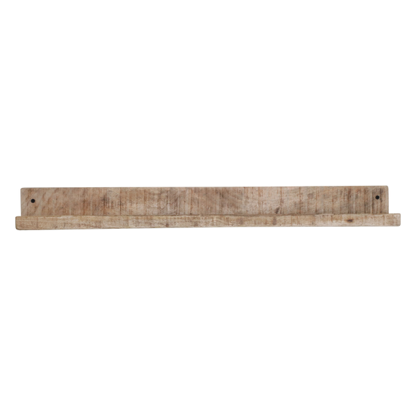 Mangohouten wandplank - fotolijstplank - 75x8x8 cm