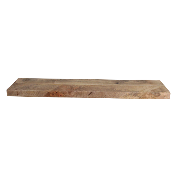 Mangohouten zwevende wandplank - 80x18x3,8 cm