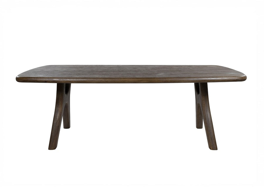 Eetkamertafel 220, langwerpig met ronde hoeken, Mango Espresso Brown
