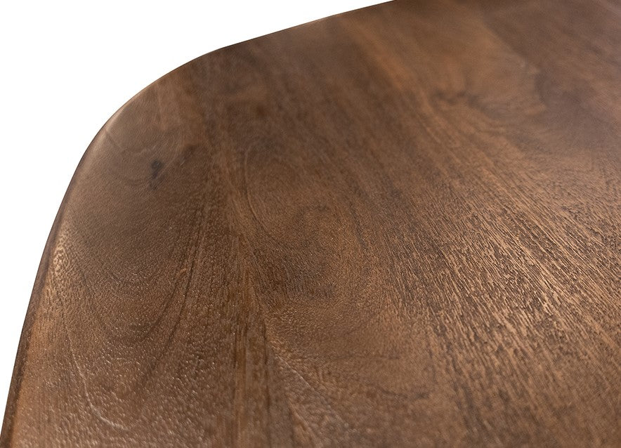 Eetkamertafel 240, langwerpig met ronde hoeken, Mango Espresso Brown