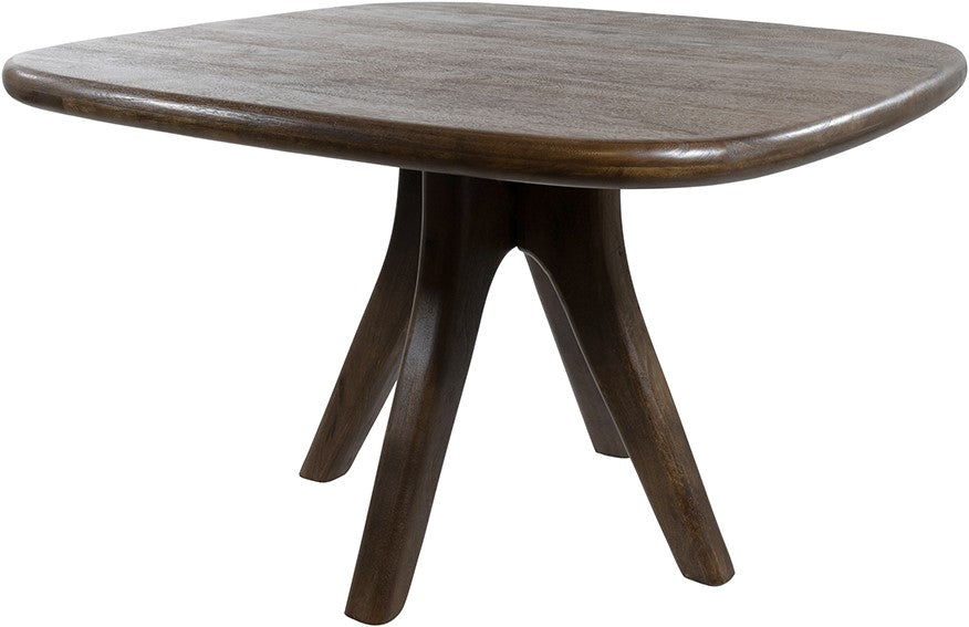 Eetkamertafel stuiver vorm 120, mango espresso brown