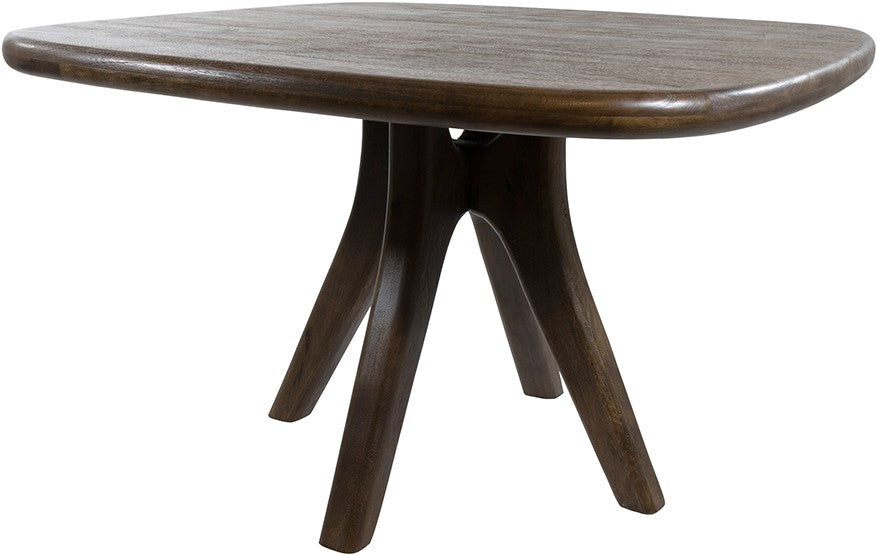 Eetkamertafel stuiver vorm 120, mango espresso brown