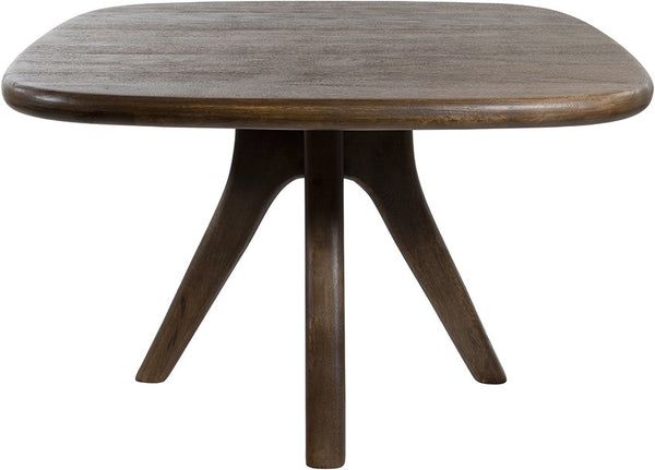 Eetkamertafel stuiver vorm 120, mango espresso brown