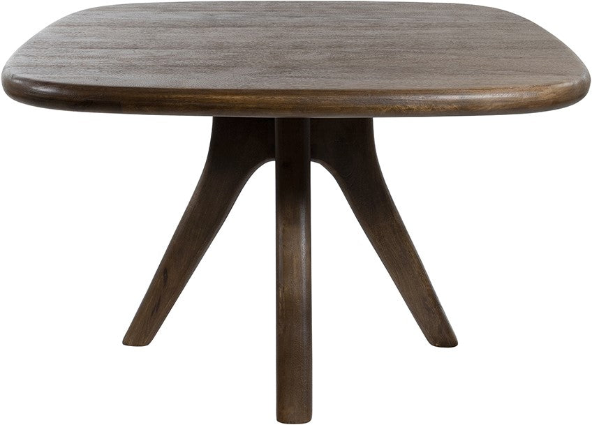 Eetkamertafel stuiver vorm 120, mango espresso brown