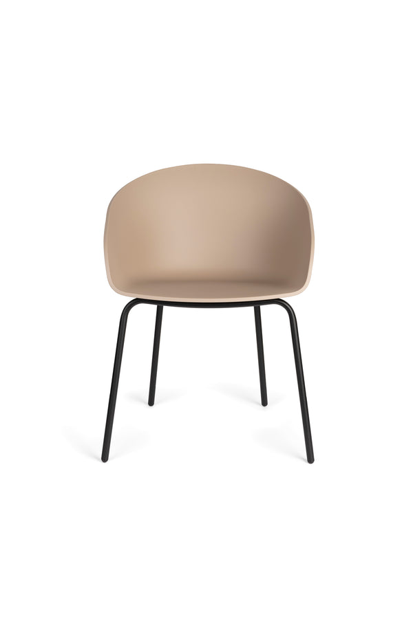 Void eetkamerstoel beige/ bruin (set of 2)