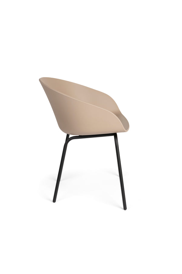 Void eetkamerstoel beige/ bruin (set of 2)