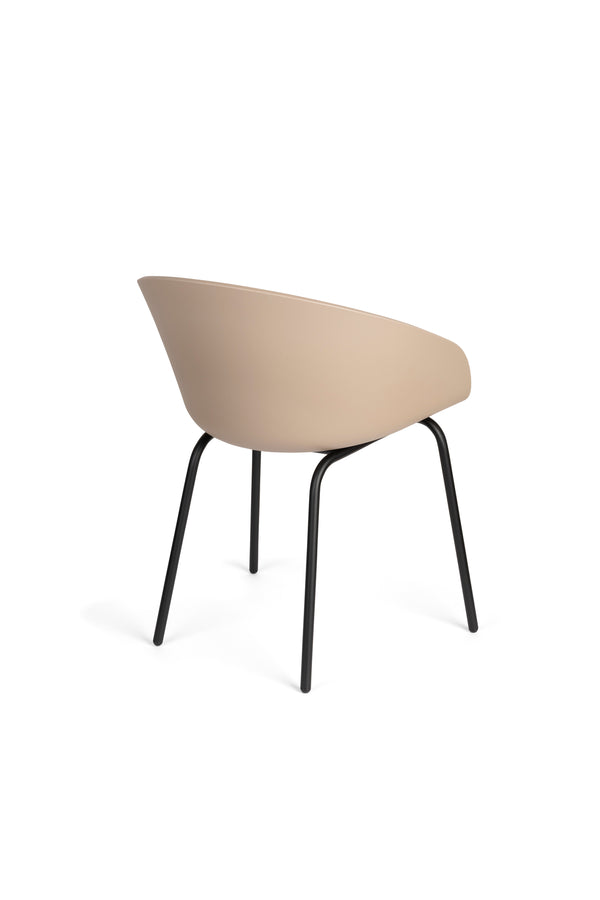 Void eetkamerstoel beige/ bruin (set of 2)