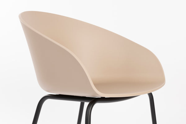Void eetkamerstoel beige/ bruin (set of 2)