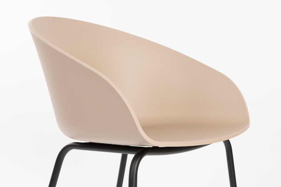 Void eetkamerstoel beige/ bruin (set of 2)