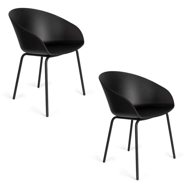 Fauteuil Void Zwart (set van 2)