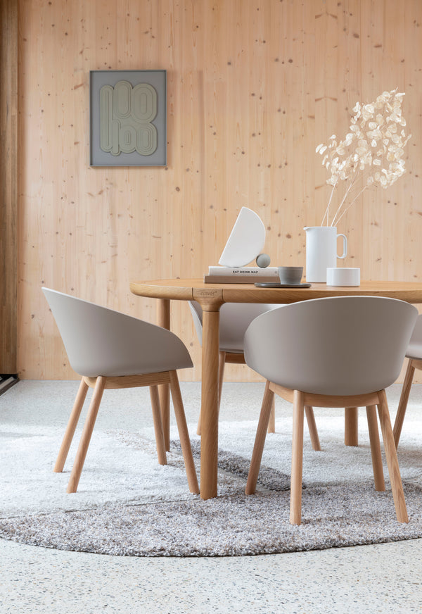 Fauteuil Void Eiken Latte Bruin (set van 2)
