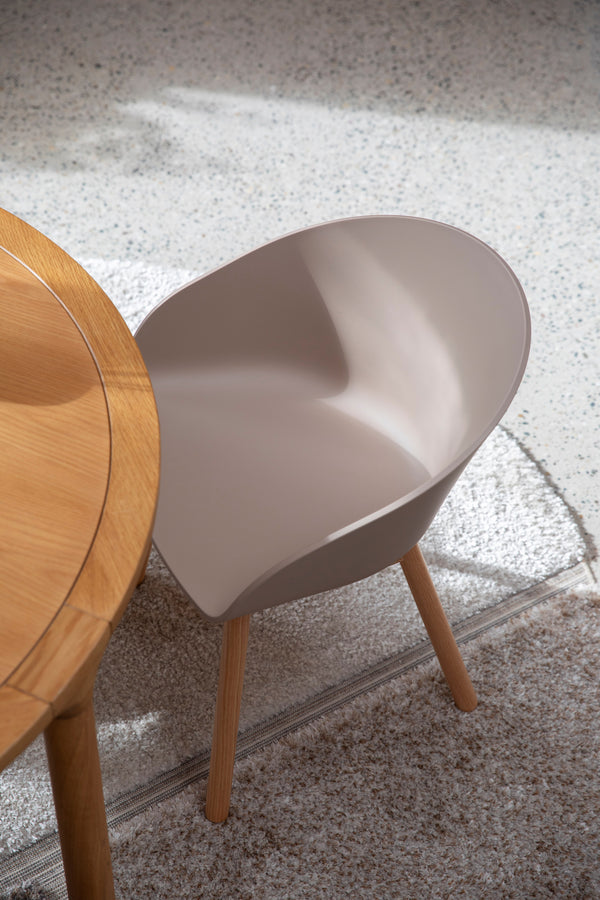 Fauteuil Void Eiken Latte Bruin (set van 2)