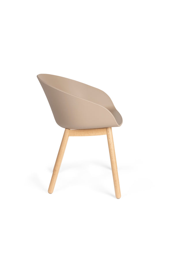 Fauteuil Void Eiken Latte Bruin (set van 2)