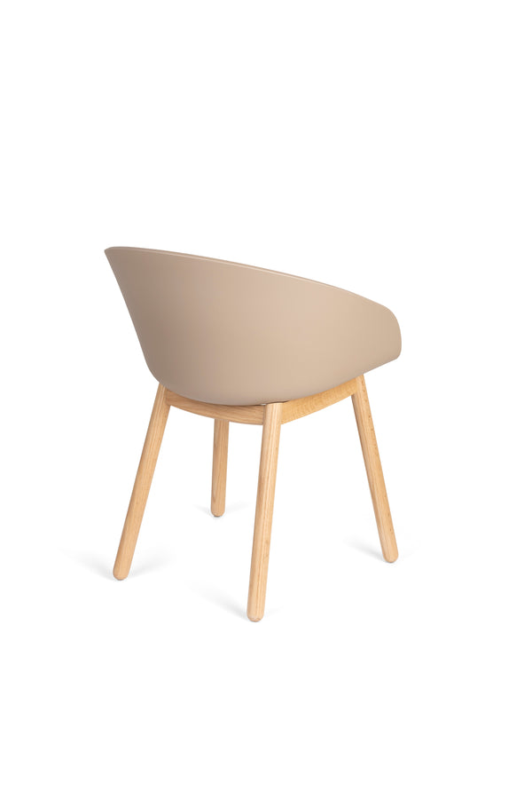 Fauteuil Void Eiken Latte Bruin (set van 2)