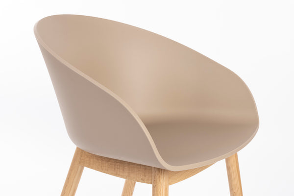Fauteuil Void Eiken Latte Bruin (set van 2)