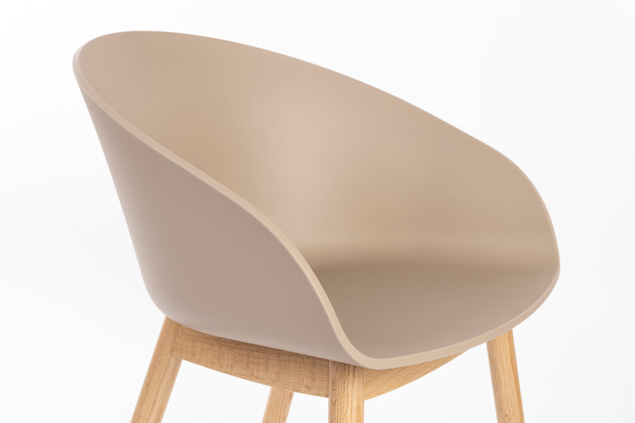 Fauteuil Void Eiken Latte Bruin (set van 2)