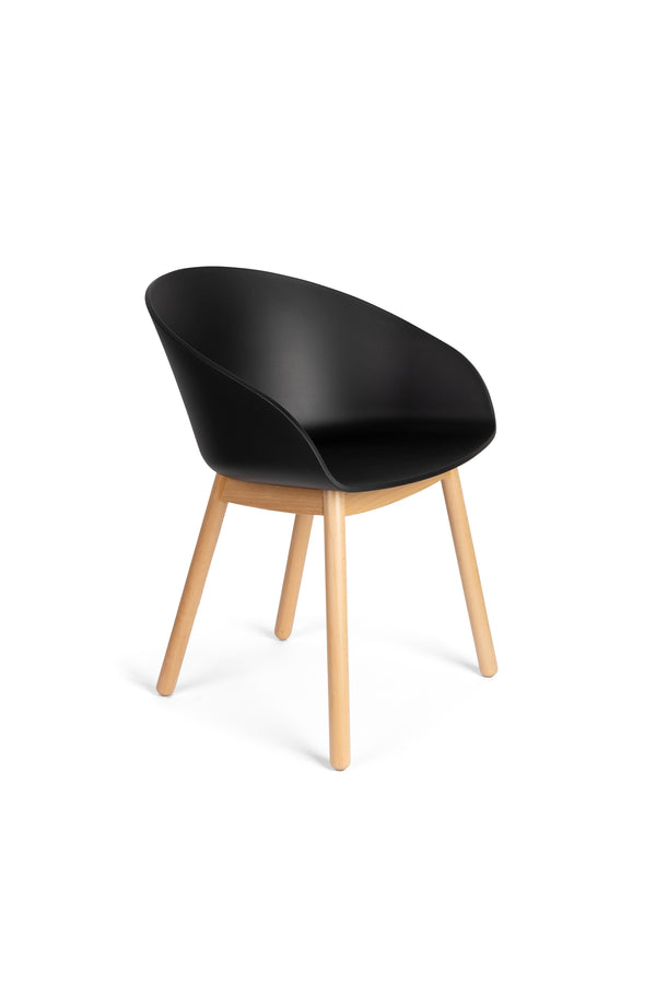 Void eetkamerstoel eiken zwart (set of 2)