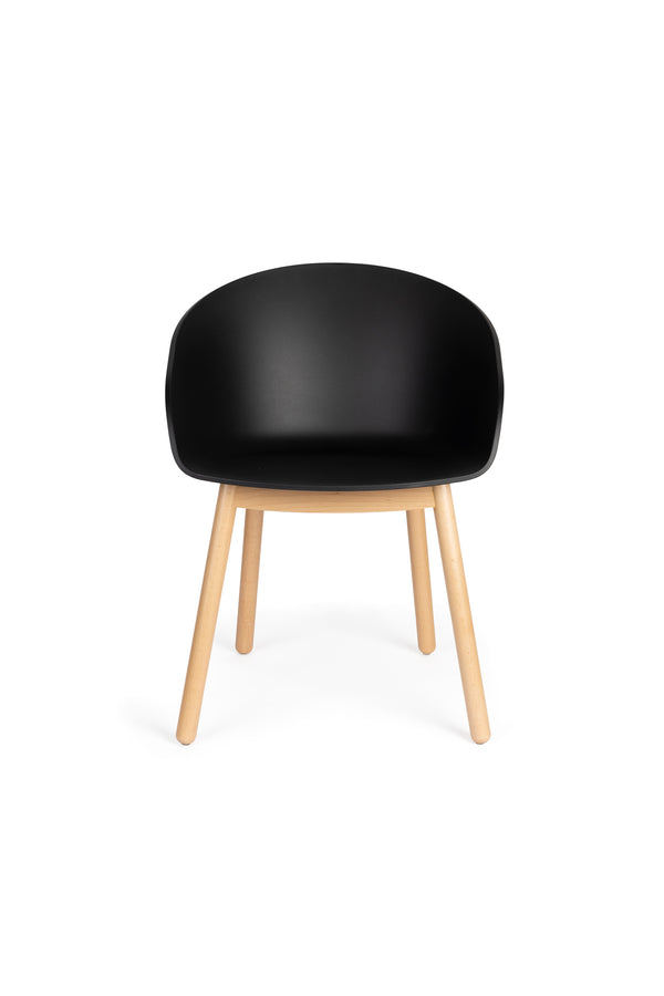 Void eetkamerstoel eiken zwart (set of 2)