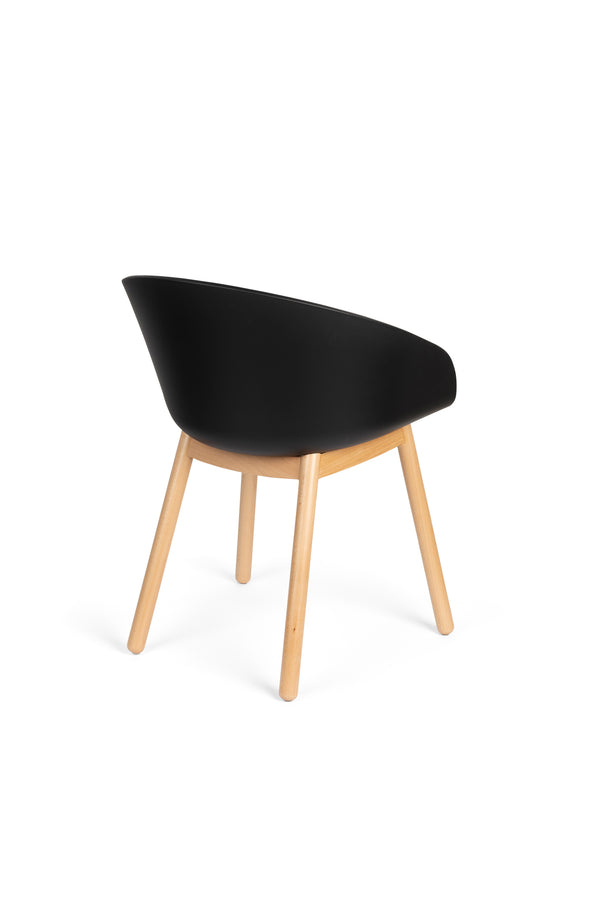 Void eetkamerstoel eiken zwart (set of 2)