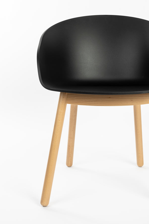 Void eetkamerstoel eiken zwart (set of 2)