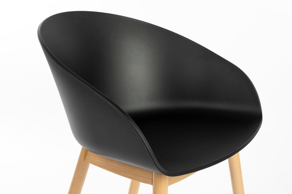 Void eetkamerstoel eiken zwart (set of 2)