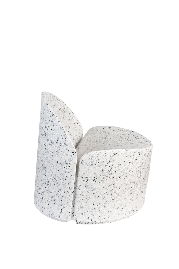 Bloom fauteuil wit/terazzo