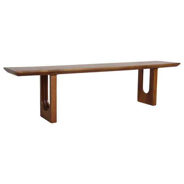 Bullnose chamfered mangohouten eetkamerbank - 200 cm