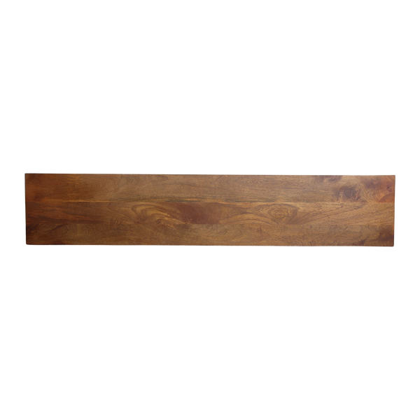 Bullnose chamfered mangohouten eetkamerbank - 220 cm