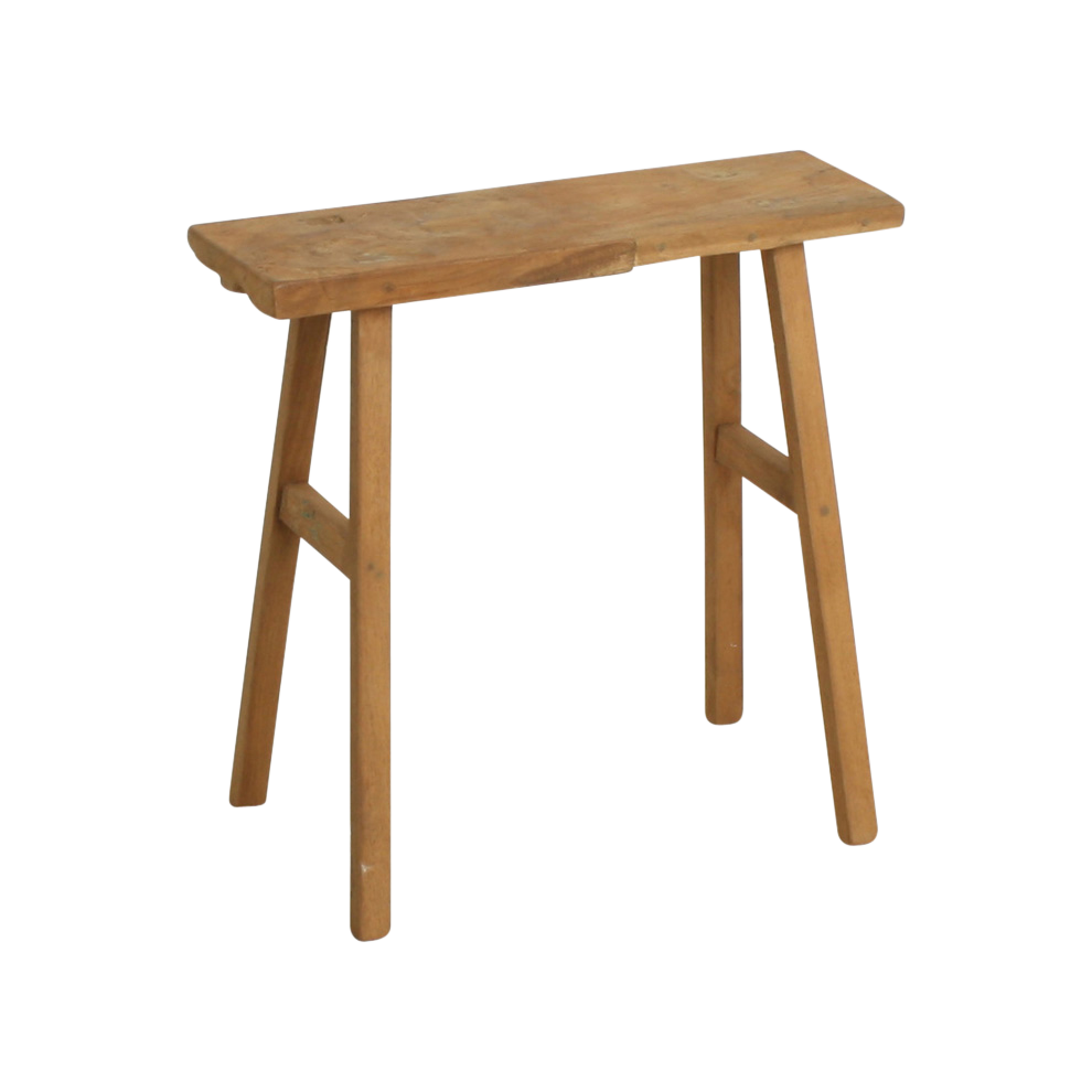 Java carpenter bijzettafel/bankje - gerecycled teakhout - 40x17x50 cm