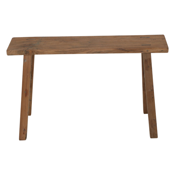 Java carpenter bijzettafel/bankje - gerecycled teakhout - 80x17x50 cm