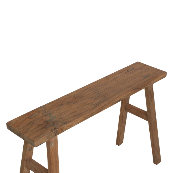 Java carpenter bijzettafel/bankje - gerecycled teakhout - 80x17x50 cm