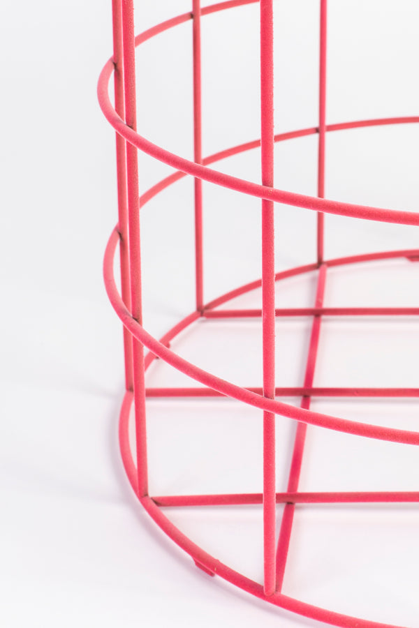 Zijtafel Cage Fight Rond Roze