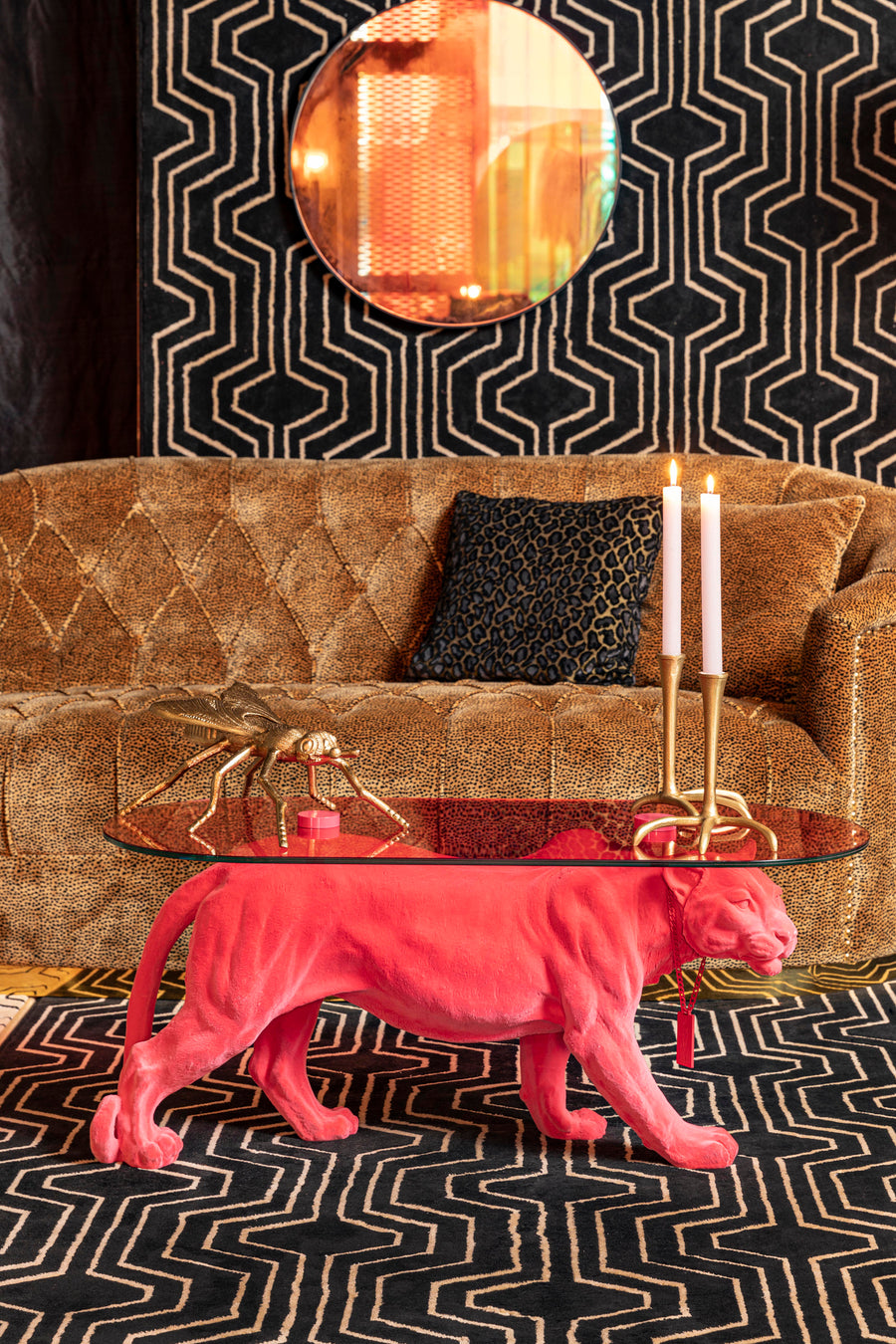 Salontafel dope as hell roze